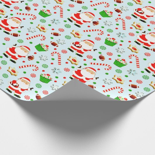 Football Vakantie cadeau Cadeaupapier (Hoek)