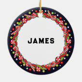 Football Vakantie Gift Keramisch Ornament (Achterkant)