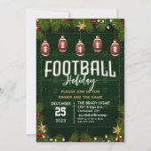 Football Vakantie Party Dinner Invitation Kaart (Voorkant)