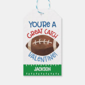 Football Valentijn Favor Tag Cadeaulabel (Achterkant)