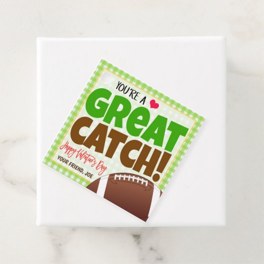 Football Valentijn Gift Label (In situ)