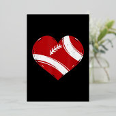 Football Valentijnsdag hart Folie Feestdagenkaart (Staand Voorkant)