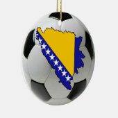 Football van Bosnië-Herzegovina Keramisch Ornament (Rechts)