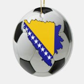 Football van Bosnië-Herzegovina Keramisch Ornament (Links)