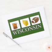 Football van de bijenkaas Wisconsin Sticker (Envelop)