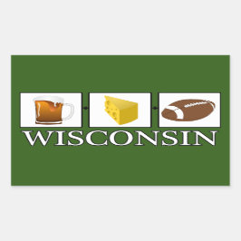 Football van de bijenkaas Wisconsin Sticker