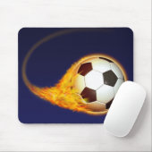 Football van de Blazing Soccer Muismat (Met muis)