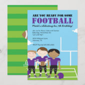 Football van de jongen - Verkennende feestdagen Kaart (Voorkant / Achterkant)