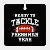 Football van de klasse Freshman 9de graad - Jaar v Metalen Ornament (Voorkant)