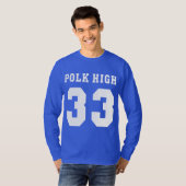 Football van de middelbare school t-shirt (Voorkant volledig)