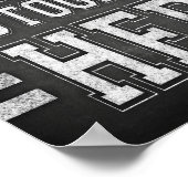 Football van de Partij AUTOGRAPHS-gebarentaal Afdr Poster (Hoek)