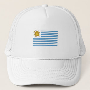 Football van de Uruguay-vlag Werkopje Trucker Hat Trucker Pet