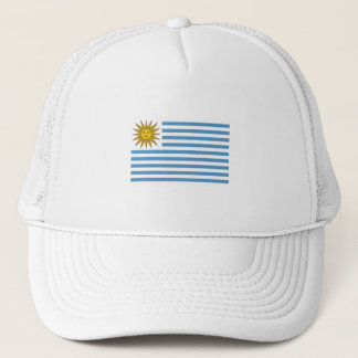 Football van de Uruguay-vlag Werkopje Trucker Hat Trucker Pet