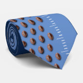 Football van de zeescheepvaart (blauw/marine) Vent Stropdas (Opgerold)