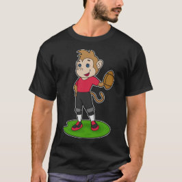 Football van een aap Football-speler T-shirt