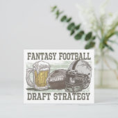Football van Fantasy Briefkaart (Staand voorkant)