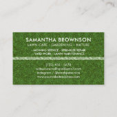 Football van grasgras visitekaartje (Achterkant)