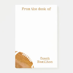 Football van het bureau van de coach op maat post-it® notes