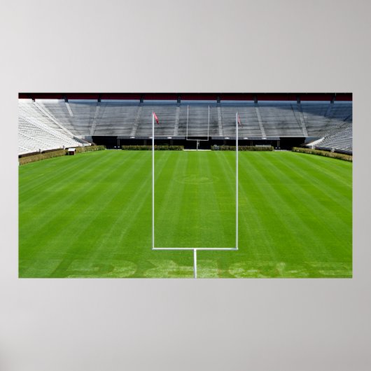 Football van het college Stadium Seats Poster (Voorkant)