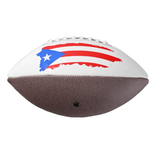 Football van het Puerto Rico Island Flag Patriotic (Gedraaid 270)