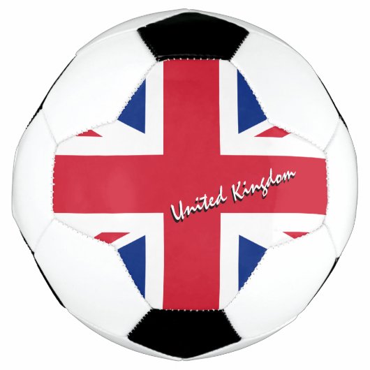 Football van het Verenigd Koninkrijk en Britse vla Voetbal (Voorkant)