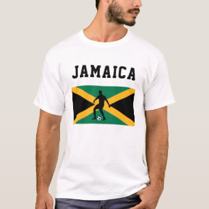 Football van het voetbal: Jamaica Jamaicaanse vlag T-shirt