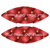 Football van Jouw tekst met goudhoudend ruitvormig (Panelen)