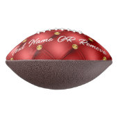 Football van Jouw tekst met goudhoudend ruitvormig (Gedraaid 90)