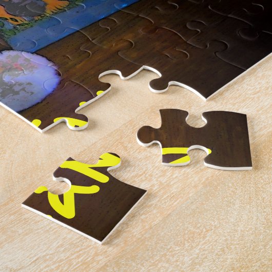 Football van konijn legpuzzel (Zijkant)