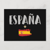 Football van Spanje Ventilator Shirt Briefkaart (Voorkant)