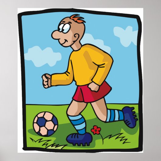 Football van studenten Poster sport (Voorkant)