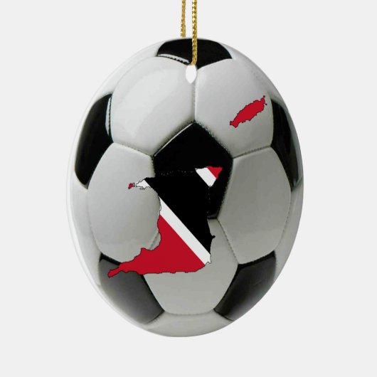 Football van Trinidad en Tobago Keramisch Ornament (Rechts)