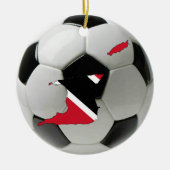 Football van Trinidad en Tobago Keramisch Ornament (Voorkant)