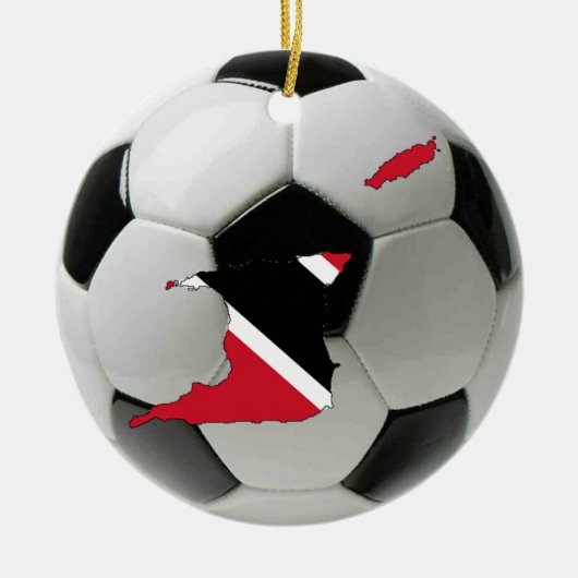 Football van Trinidad en Tobago Keramisch Ornament (Voorkant)