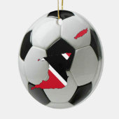 Football van Trinidad en Tobago Keramisch Ornament (Links)