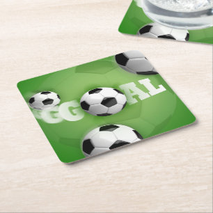 Football van Voetbal - Papieren Onderzetter