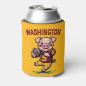 Football van Washington Hog Blikjeskoeler (Blikje Achterkant)