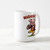 Football van Washington Hog Koffiemok (Voorkant rechts)