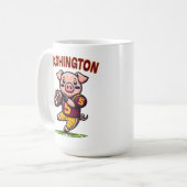 Football van Washington Hog Koffiemok (Voorkant links)