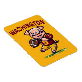 Football van Washington Hog Magneet (Rechterzijde)