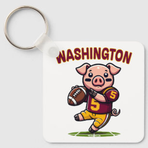 Football van Washington Hog Sleutelhanger