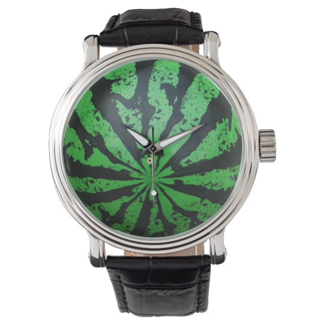 Football van watermeloenen / Voetbal Horloge (Voorkant)