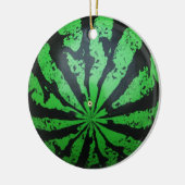 Football van watermeloenen / Voetbal Keramisch Ornament (Links)