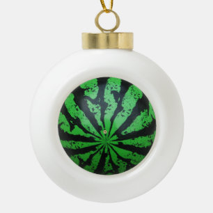 Football van watermeloenen / Voetbal Keramische Bal Ornament