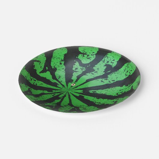 Football van watermeloenen / Voetbal Papieren Bordje (Gekanteld)