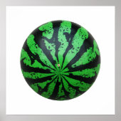 Football van watermeloenen / Voetbal Poster (Voorkant)