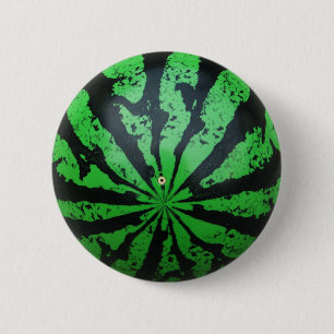 Football van watermeloenen / Voetbal Ronde Button 5,7 Cm