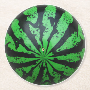 Football van watermeloenen / Voetbal Ronde Kartonnen Onderzetter