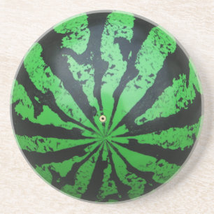 Football van watermeloenen / Voetbal Zandsteen Onderzetter