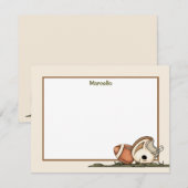 Football Vast papier Notitiekaartje (Voorkant / Achterkant)